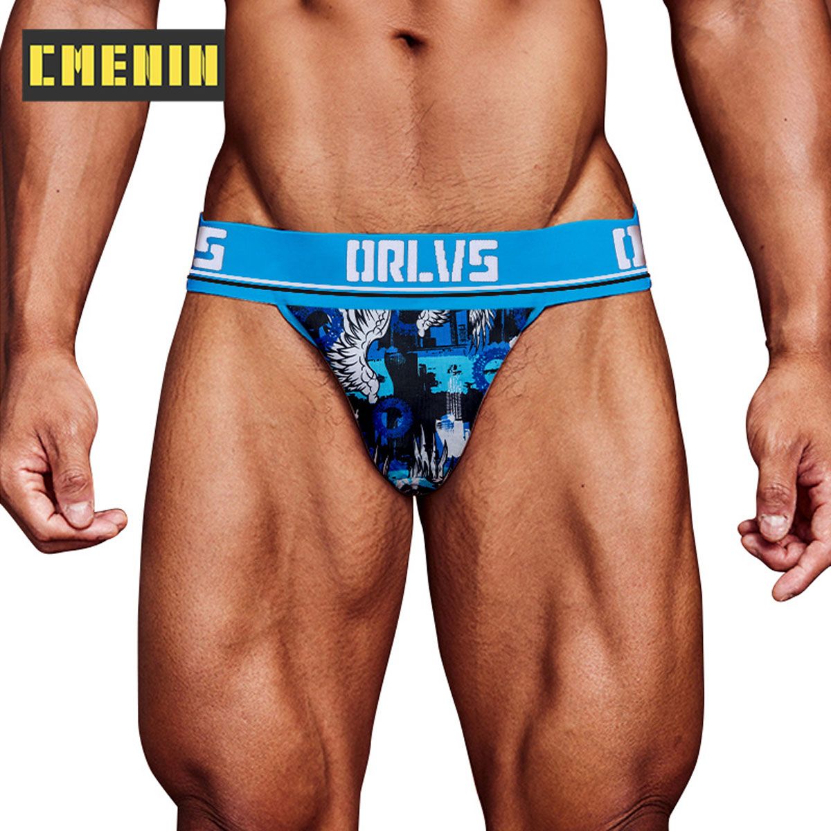 CMENIN Soft ORLVS (1 Pieces) Ice Silk Underwear Men Briefs U Convex Pouch Men Underpants Male Panties 5 Colors Mens Innerwear OR6111