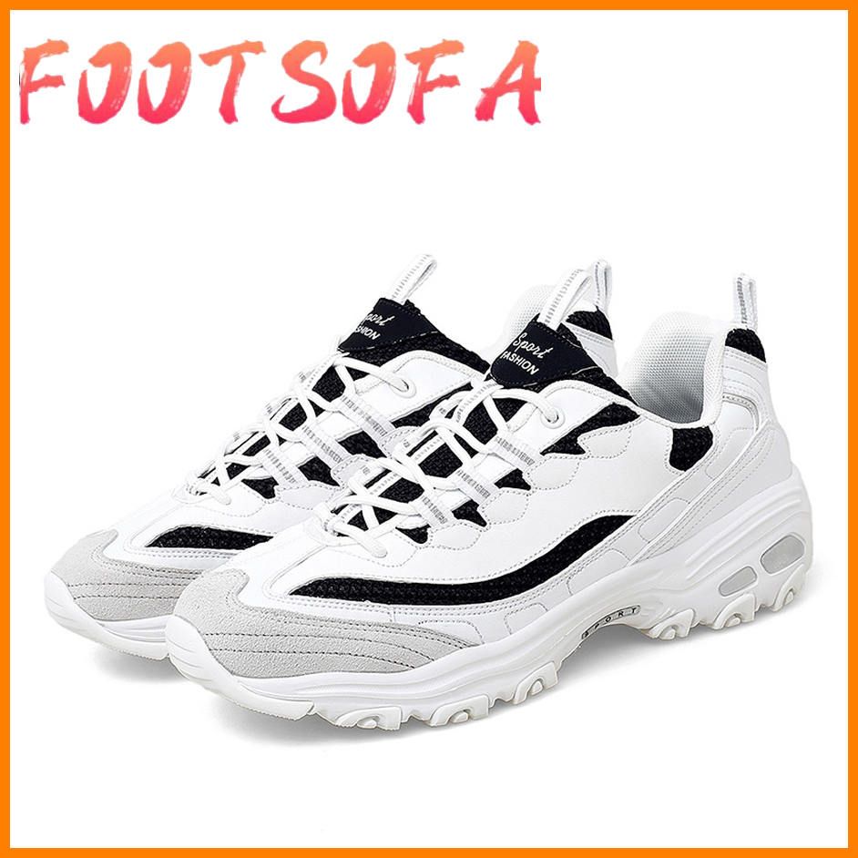 Black Tennis Shoes Platform Wedge Sneakers High Top Shoes Women Thick Sole Sneaker Big Size 44 Lace Up Autumn Outdoor Sport Shoe