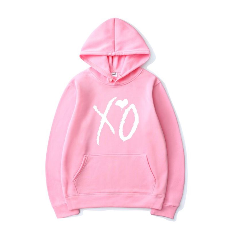 The Weeknd Solid Color Printed Hoodies XO Fashion Letter Print Hooded Sweatshirt Men Women Harajuku  Hop Pullover Hoodie Tops