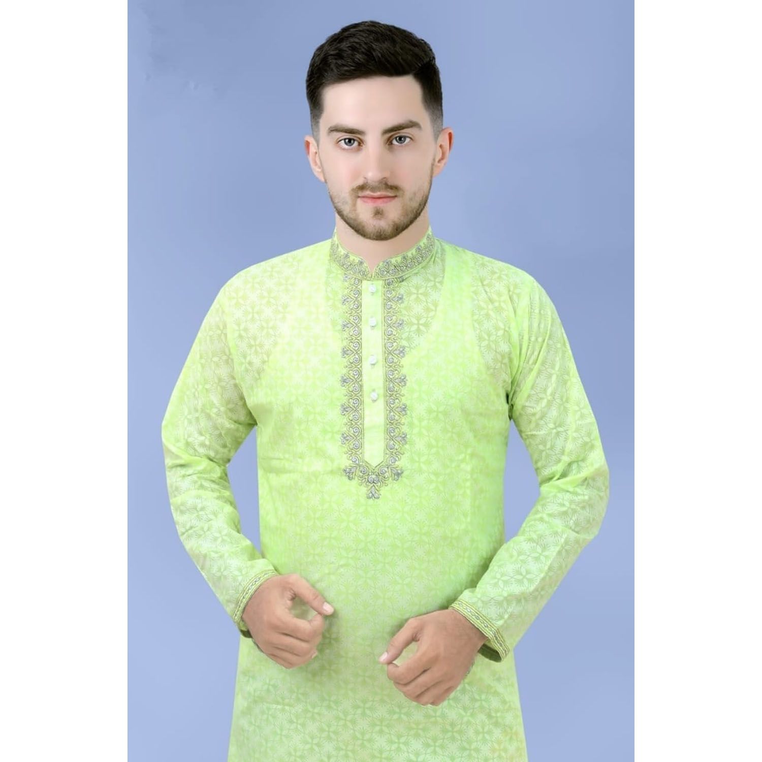 Semi long cotton Punjabi for Men and Boys