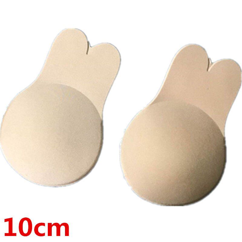 Wire Free Invisible Bra Rabbit Ear Push Up Bra Self-Adhesive Silicone Seamless Strapless Women  Bra Wedding Party Bra