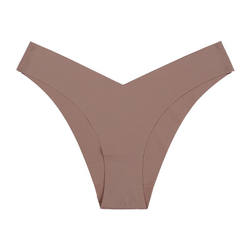 Ice Silk Panties for Women Girls' Seamless Underwear Low Waist Lingerie Comfortable Cotton
