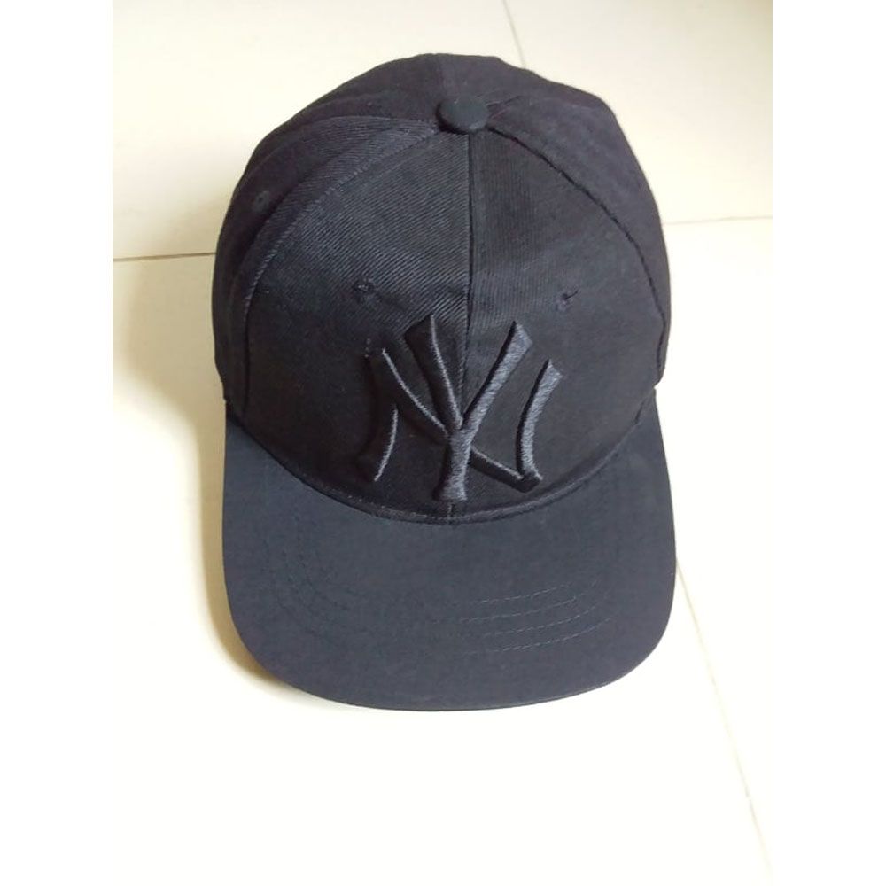 Black ZY Cotton Cap for Men
