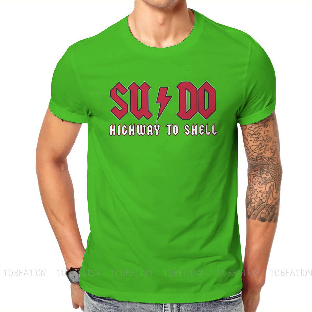 Linux Operating System Tux Penguin Man TShirt Highway to  Fashion T Shirt Harajuku Streetwear Hipster