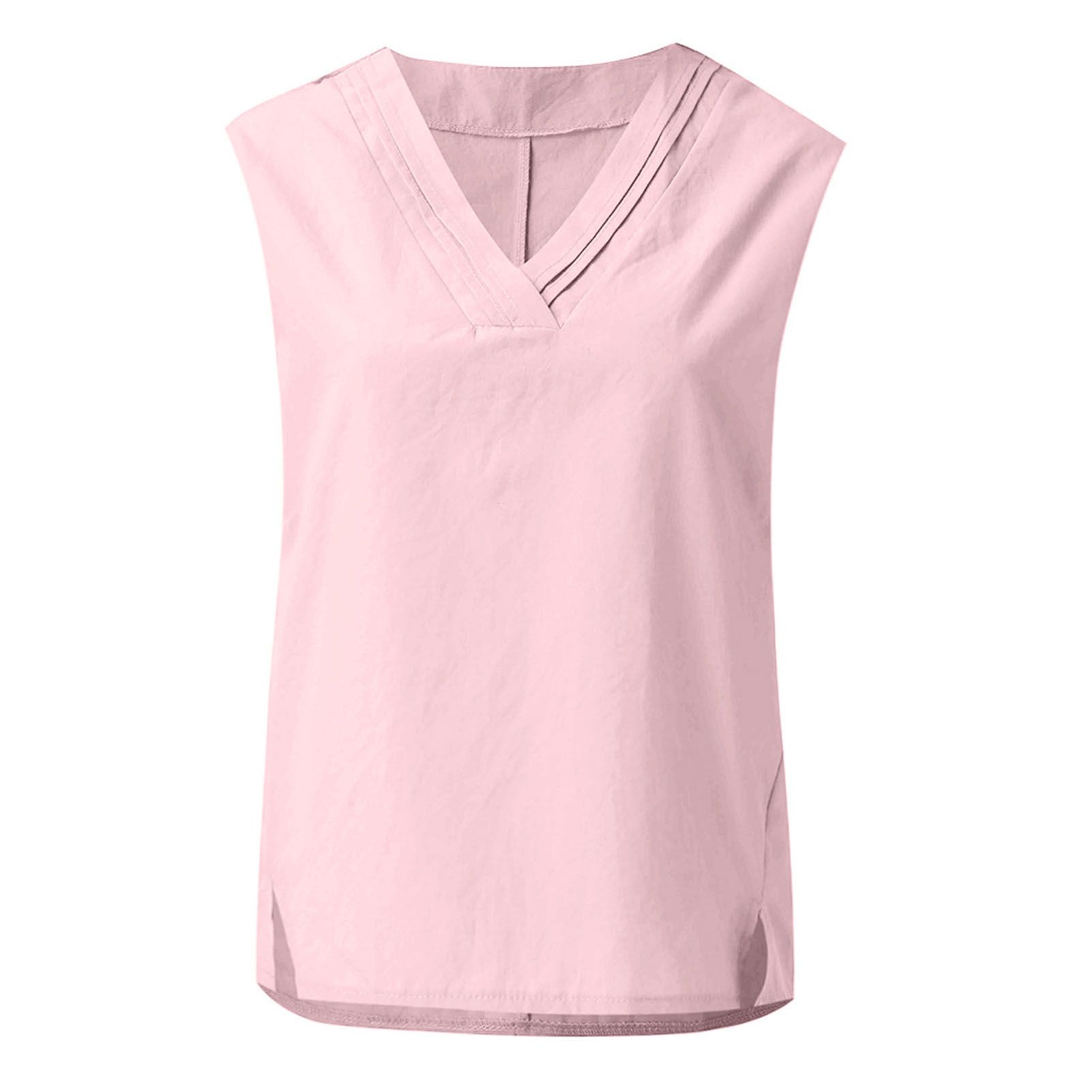 Vest Top Sleeveless Loose-fitting Tament Vest T-shirt