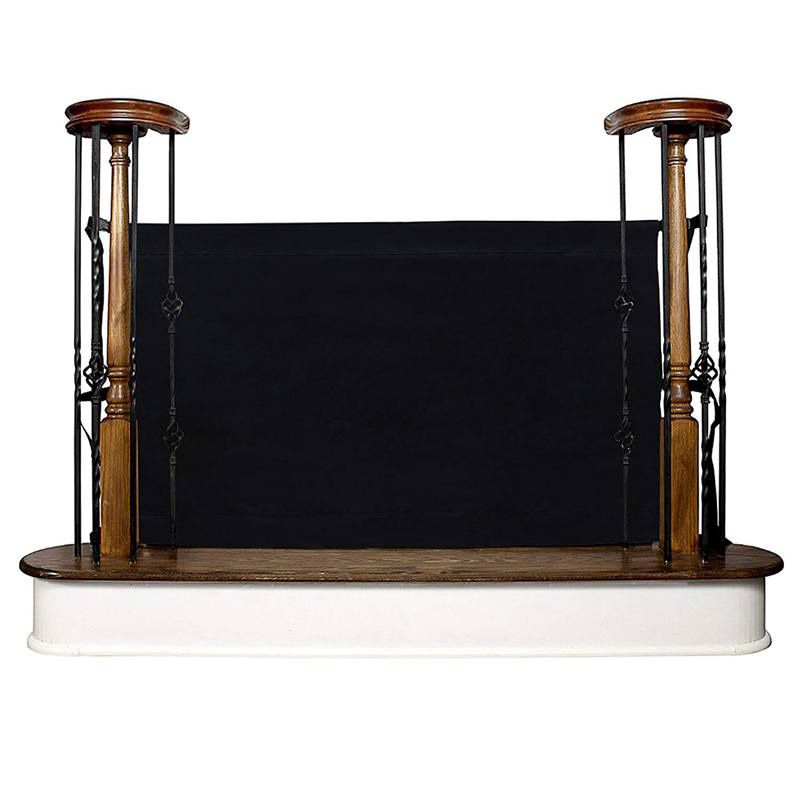 Baby And Pet Gate–To-Banister-Retractable Safety Gate Wide And Regular Sizes Black