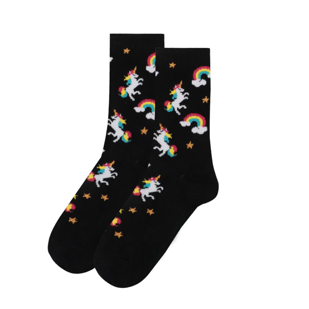 Fashion Cotton Happy Socks Soft Sox Curve Men Funny Women Ladies Girls