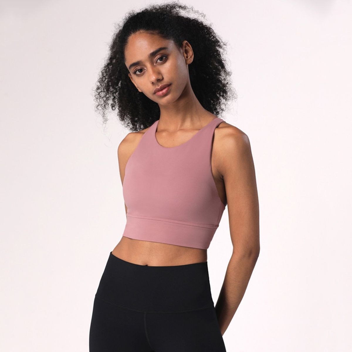 Shockproof Sports Underwear, Eiffel Small High Neck Yoga Bra