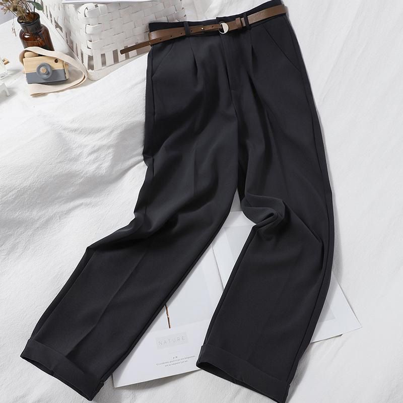 High Waist Winter Wide Brown Pants Elegant Woman Office Pants Trousers Loose Casual Plus Size Women's Trousers Korean