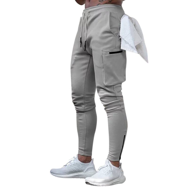 Super Screen Rib Trouser for Men - Grey - Joggers For Men