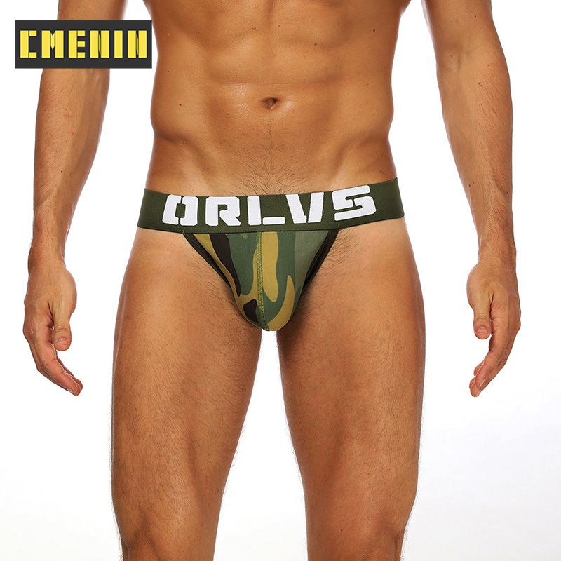 CMENIN Soft ORLVS (1 Pieces) Floral Nylon  Men Underwear thongs Mens Jockstrap  thongs And G strings CMENIN Soft  Print Innerwear OR143