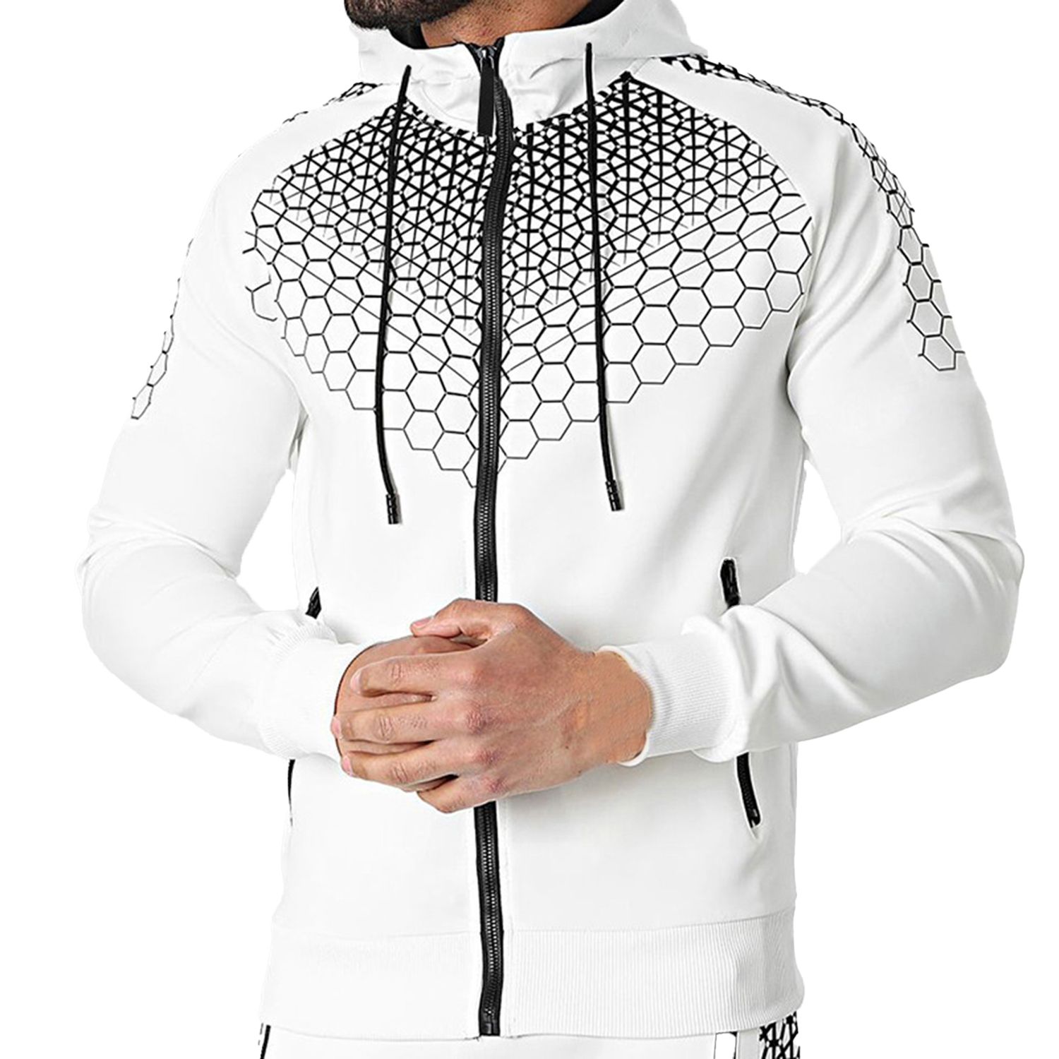 Men Sweatshirt Attrtive Long Sleeve Hooded Men Coat Top