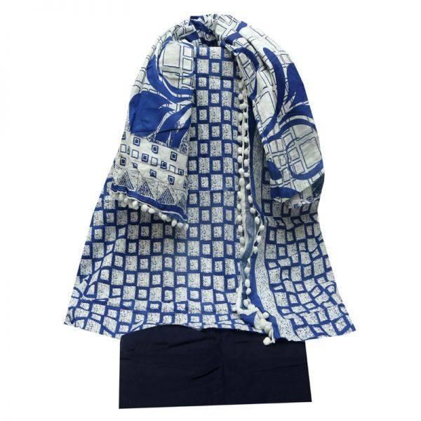Unstitched Cotton screen Printed Salwar Kameez for Women