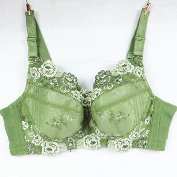 Arrival  Big Size Plus Size 48FGH 110FGH lace Embroidery underwear women  bra gather adjustable bras