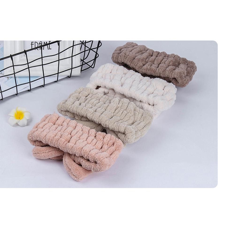 【ALLGOOD】Women Bow Sweat Absorbing Face Washing For Shower Elastic WiSiMake Up Headband