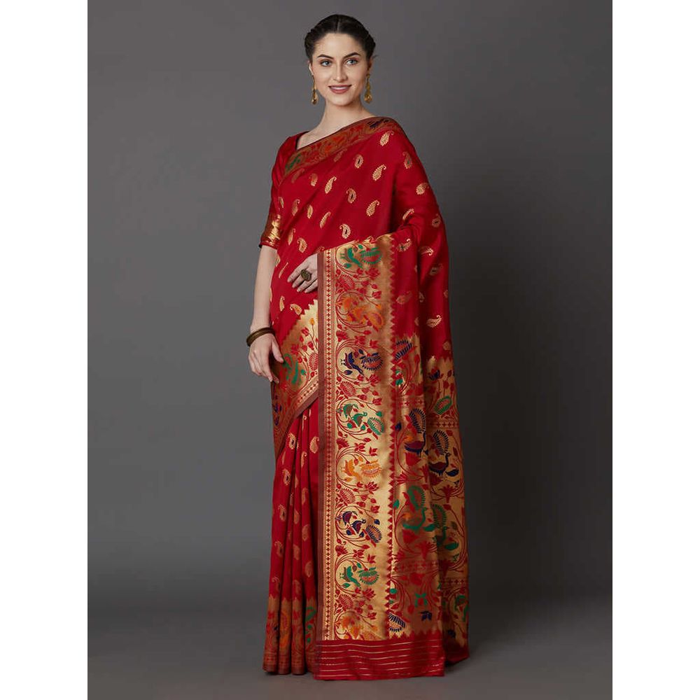 Glamour & Glorious Marvelous Gorgeous New Design High Quality Printed Silk Saree With Gorgeous Blouse Piece for Woman-279