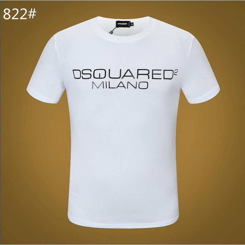 New 1964 Dsquared2 letter print round neck short sleeve, men's and women's cotton T-shirt 822