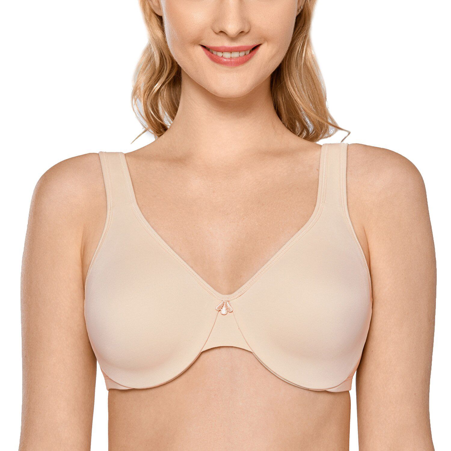 Women's Smooth Full Coverage Underwire Seamless Minimizer Bra Plus Size