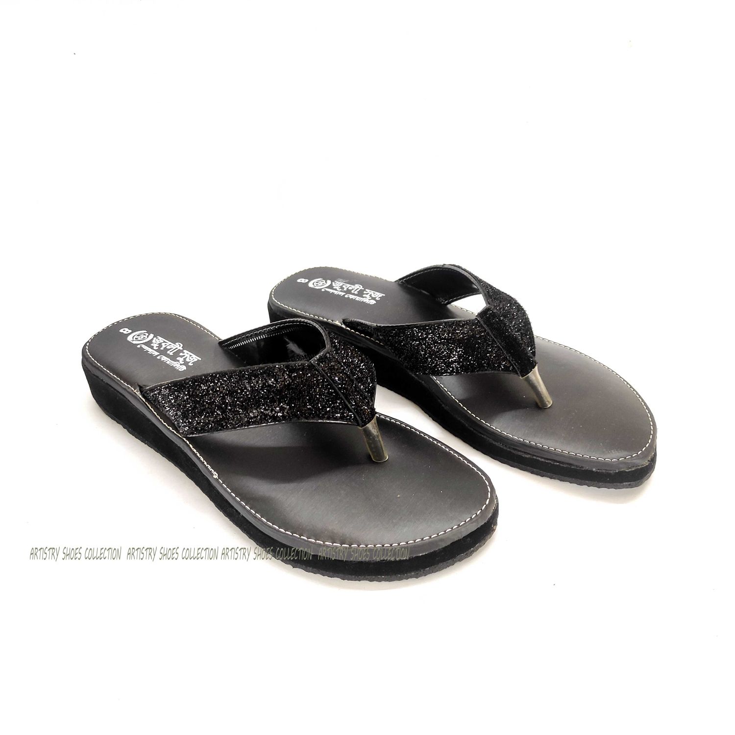 Fashionable Flip Flop Sandals Shoes For Women Black Color