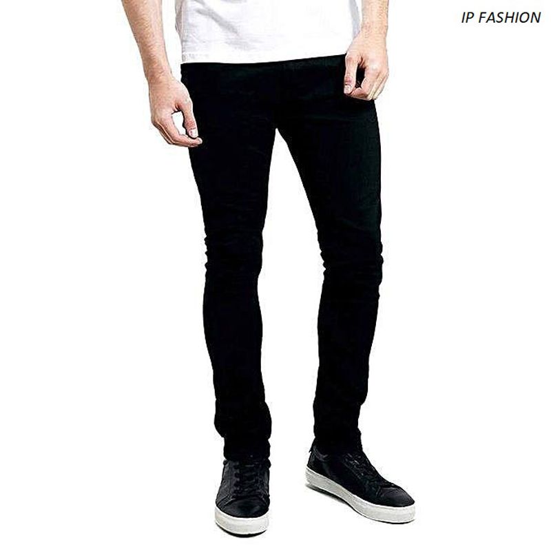 Black Denim Casual Jeans for Men