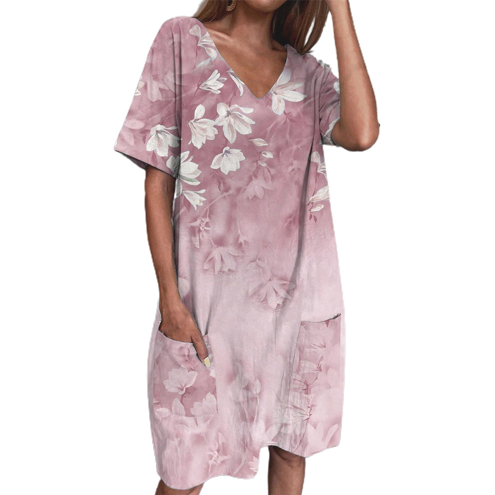 Ladies Dress Lightweight Summer Dress With Pocket
