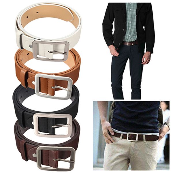 Classic Men Faux Leather Casual Business Waist Strap Belt Fashion cessory Gift