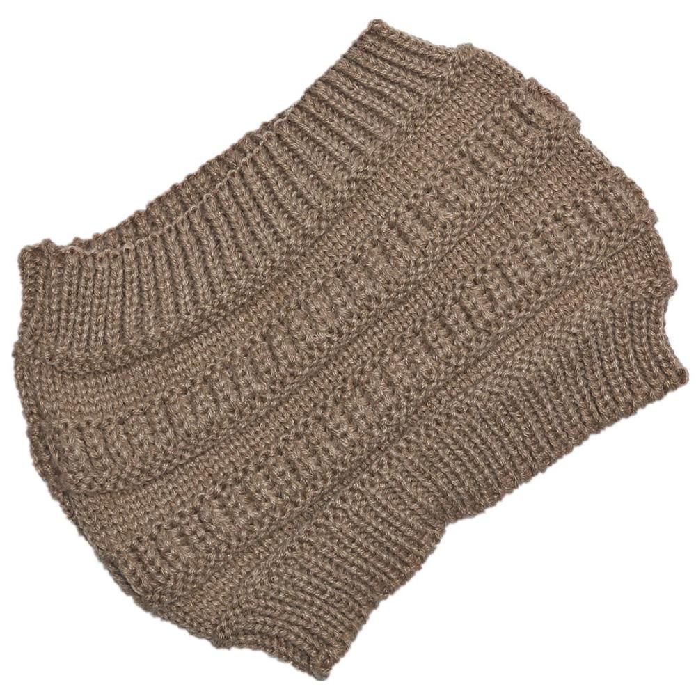 autumn winter Ponytail Beanie hat Women Knitted Crochet Beanies cap Winter Hats For Women Warm Lady