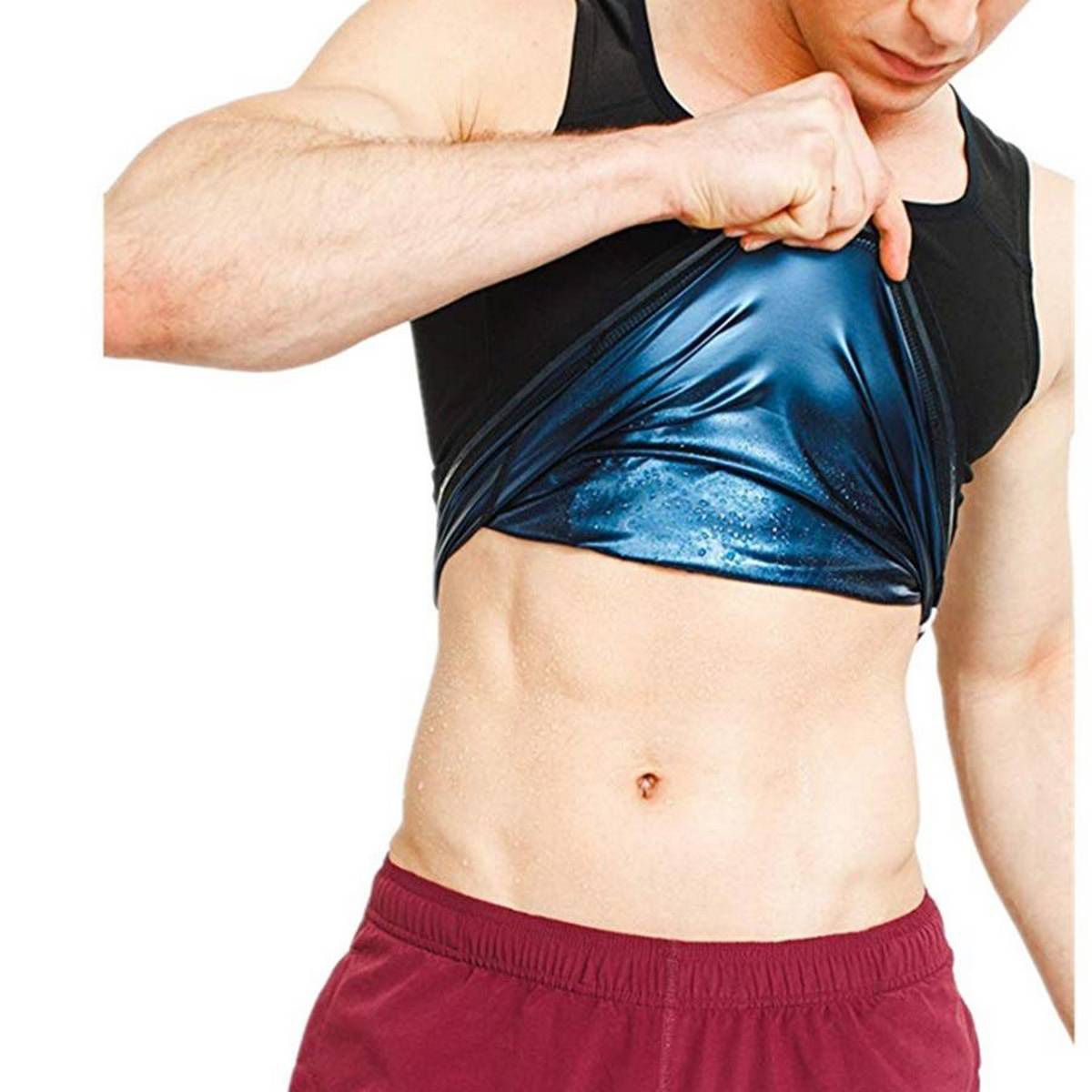 Sauna Vest Premium Workout Tank Top Sweat Shaper Polymer for Slimming Weight Loss Fitness Female S/M