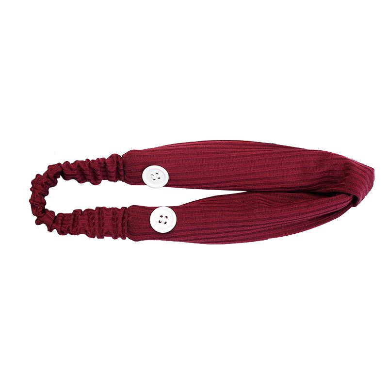 【ALLGOOD】Headbanwith Button for Face Protector Elastic Women Hair Banted  Stretchy Cross hair accessories