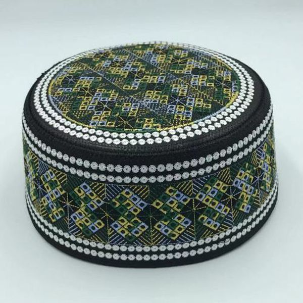 Muslim Hat Muslim Articles Saudi Hat Muslim Round-edged Embroidered Hat