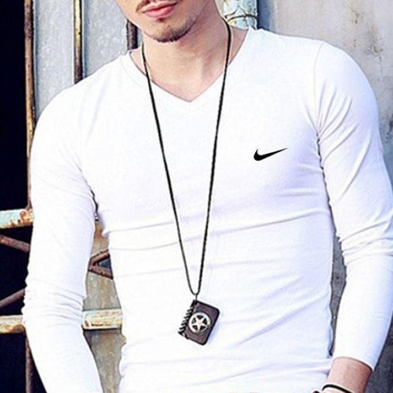Full sleeve V Neck t-shirt for Men - T Shirt - T Shirt For Man
