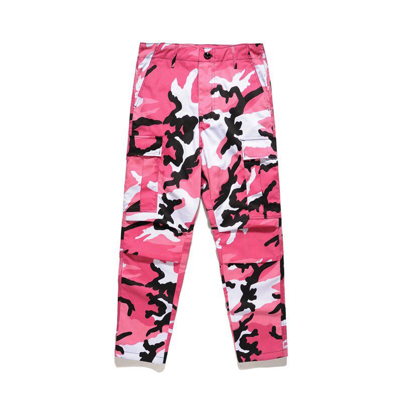 Men 7 Color High Street Casualckets Pants Cargo Pants Baggy Tactical Trouser Cotton Fashion Sweatpants