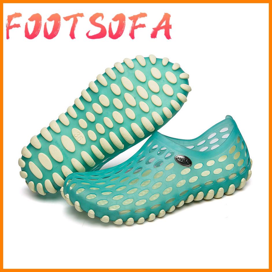 Beita Summer Jelly  Water Shoes Women Sneakers Unisex Outdoor Garden Walking Slippers Beach Sandals Shoes Hollow Slip On 36-45