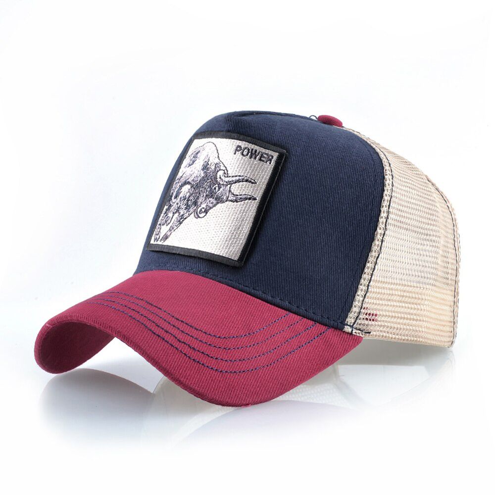 1pc Unisex Baseball Caps Men Women Snapback Mesh Baseball hats Embroidery horse pattern Patch Trucker Casquette Summer Visor Caps