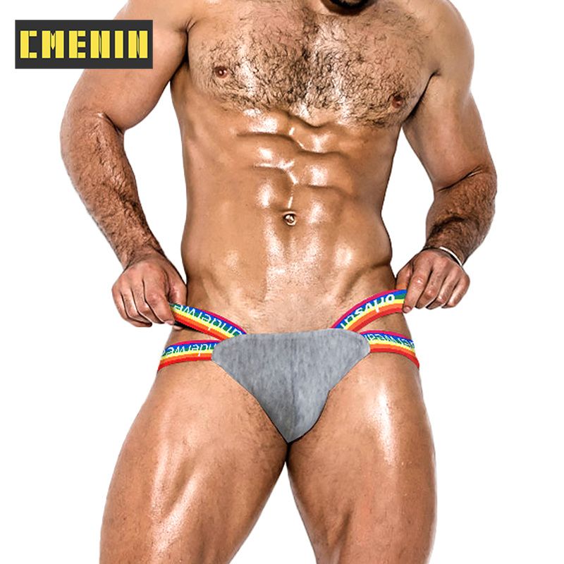CMENIN Soft ORLVS (1 Pieces) Patchwork Nylon Men Underwear thongs Mens Jockstrap Sissy thongs And G strings CMENIN Soft Comfortable Splice Innerwear OR505