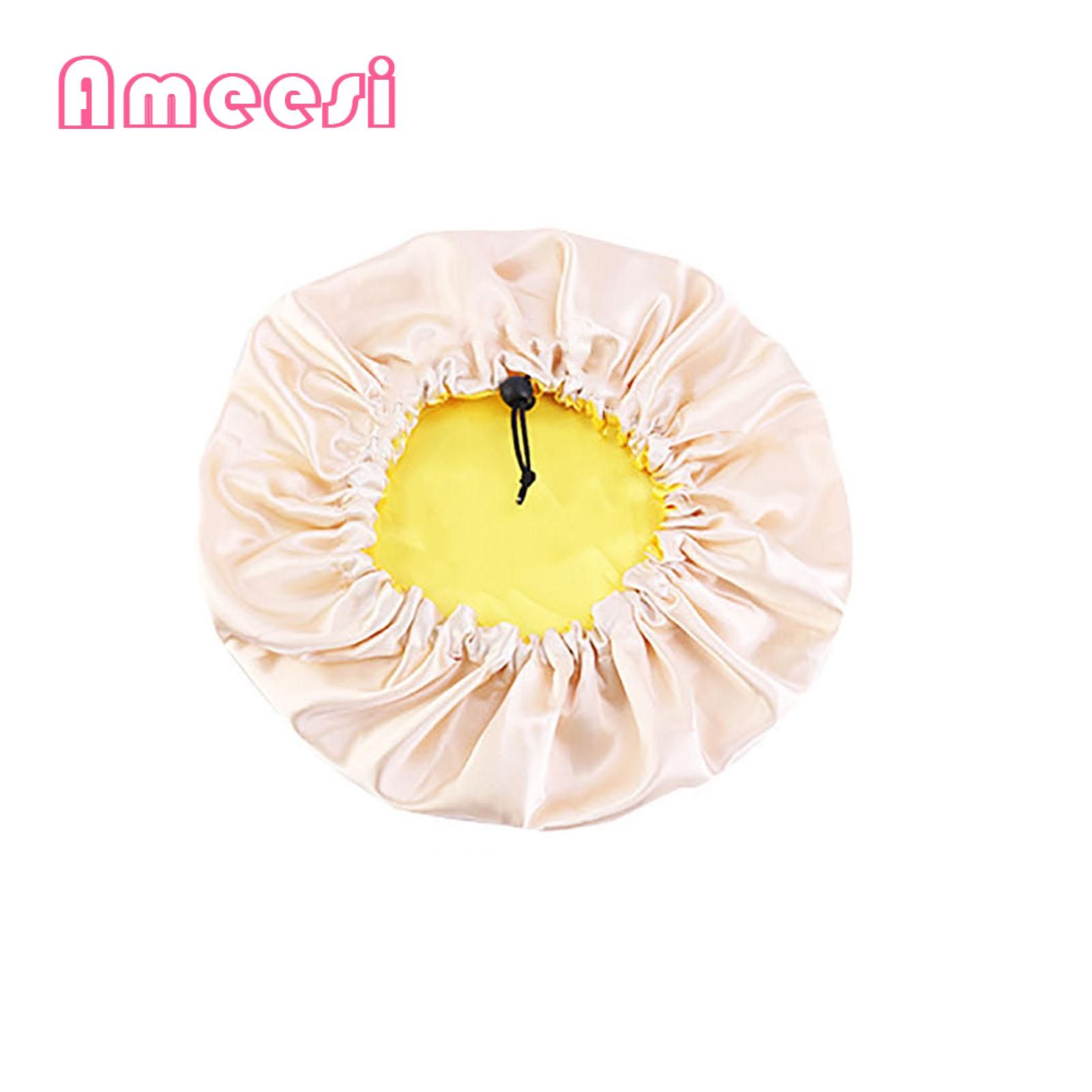 Sleep Cap Elegant Elastic Band Smooth Sleep Cap