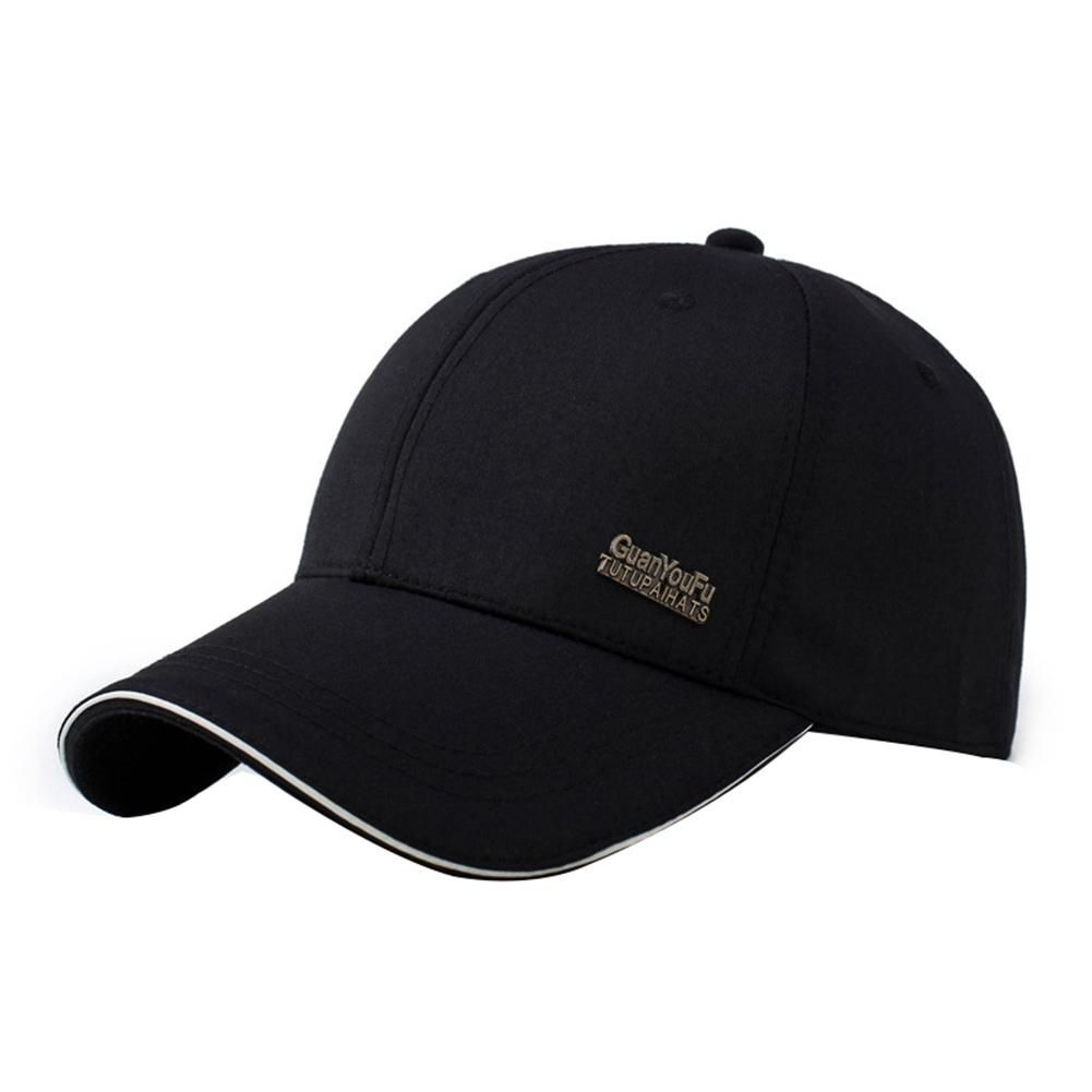 【ALLGOOD】Men Solid Color Baseball Cap HipHop Adjustable Bboy  Outdoor Hat