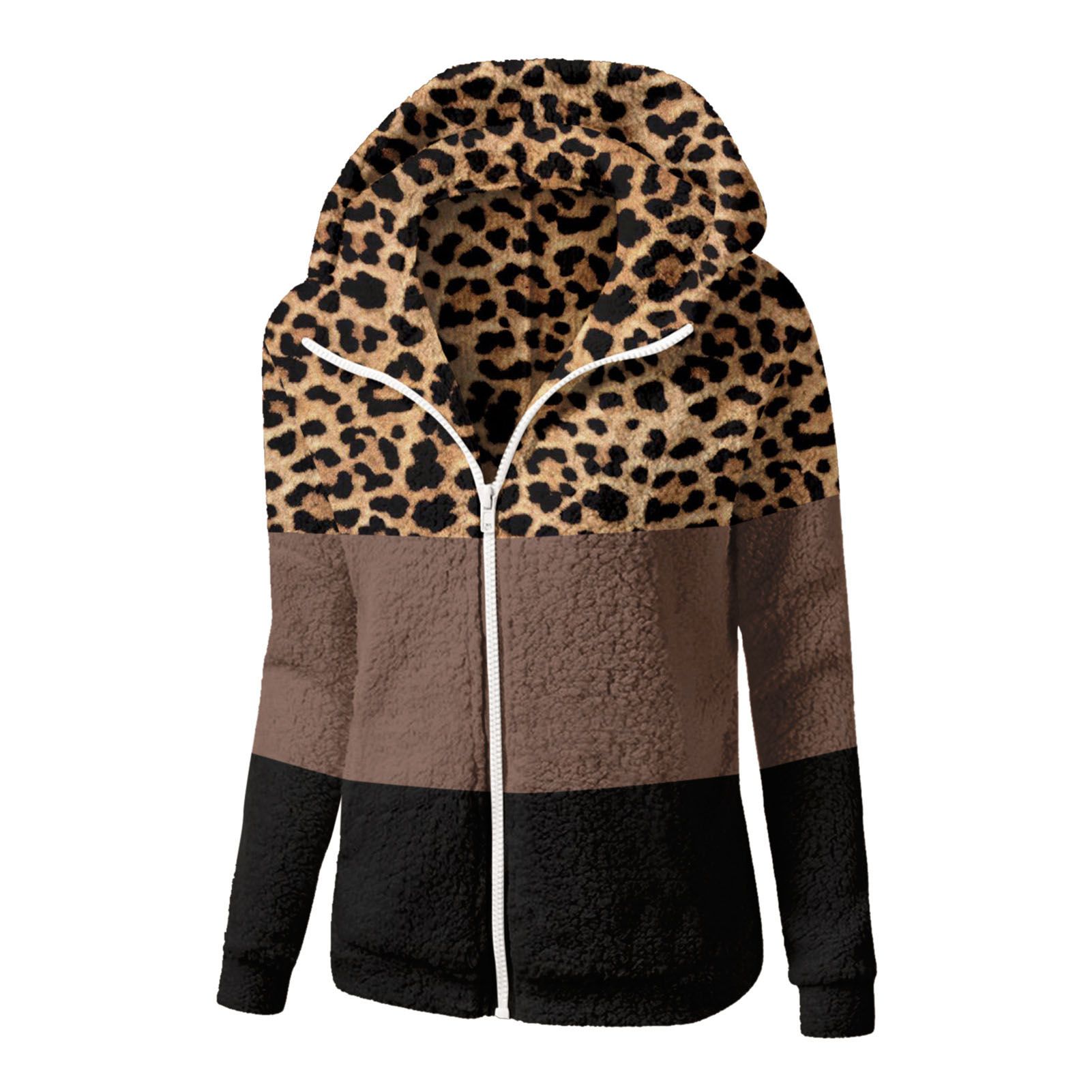 Cardigan Hoodie Long Sleeve Hooded Warm Women Sweatshirt Coat