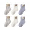 3 Pairs Winter Warm Keeping Terry Thick Cotton Baby Toddlerddle Tube Socks