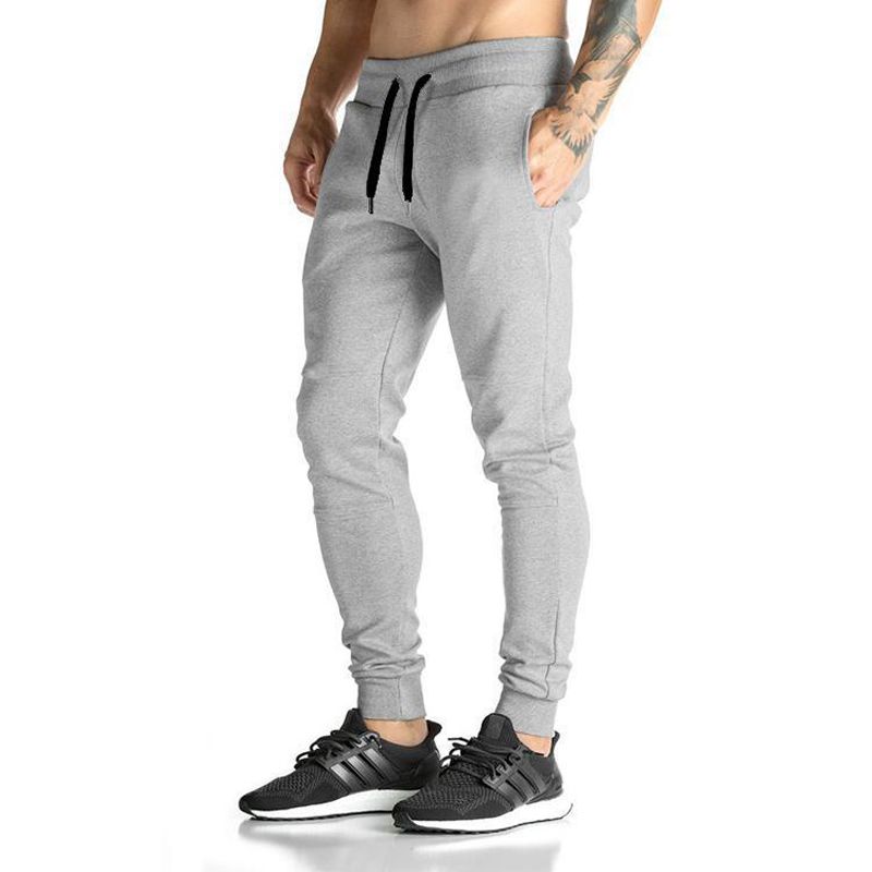 Slim Fit Light Ash Trousers Joggers Sweats Pants for Mans