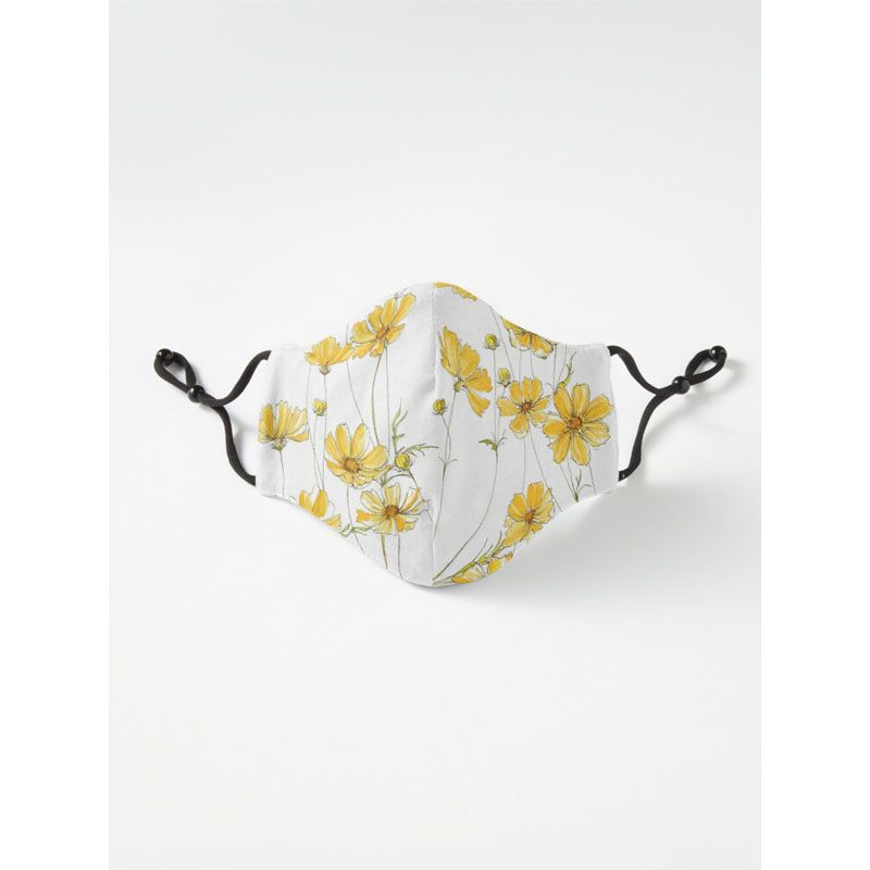 Colorful Flower Six Layer Face Mask Tiktok Mask For Men And Women Gaming Mask With Adjustable Ear Loop And Digital Print Face Mask Graphics Print Anime Mask