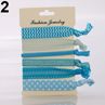 Women Girls Knotted Elastic Hair Rope Ponytail Holder Brelets Hair Ties Tool