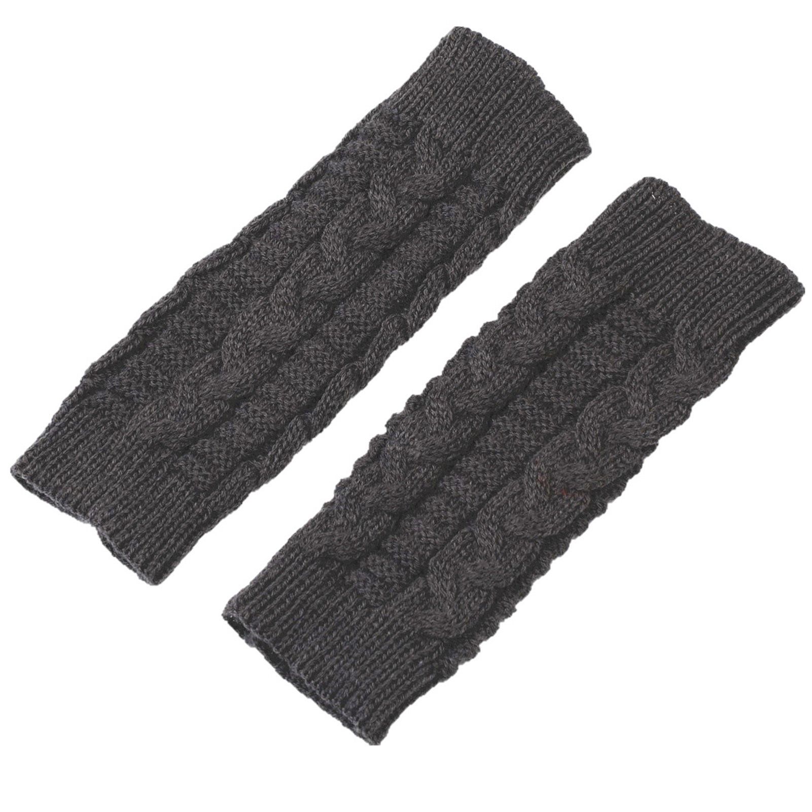 Uni Oversleeve Twist Pattern Korean Style Knitting Gloves