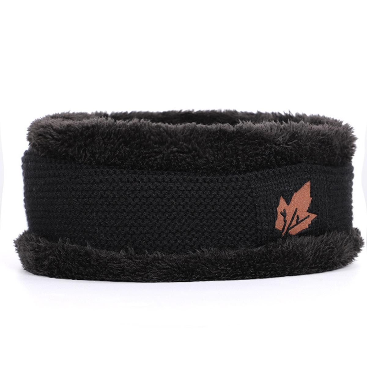 2021 Winter Autumn Warm Men's Hat Beanie Hats Thicken Scarf Knitted Hat Skull Cap Neck Warmer Wool Fleece Lined Cap For Men