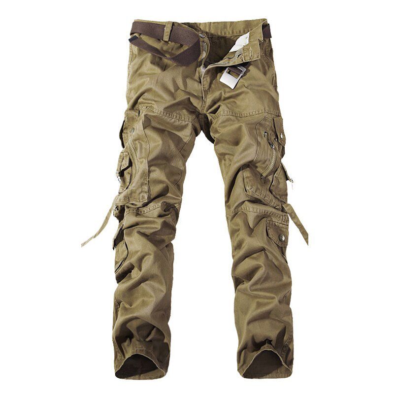 Top quality men   cargo pants leisure cotton trousers cmbat  overalls 28-40 AYG69