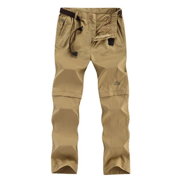 Plus Size 6XL Men's Spring/Summer/Autumn Pants Men Khaki/Black Zip-off Pants Male Quick Dry Trousers Man Cargo Pants AM421