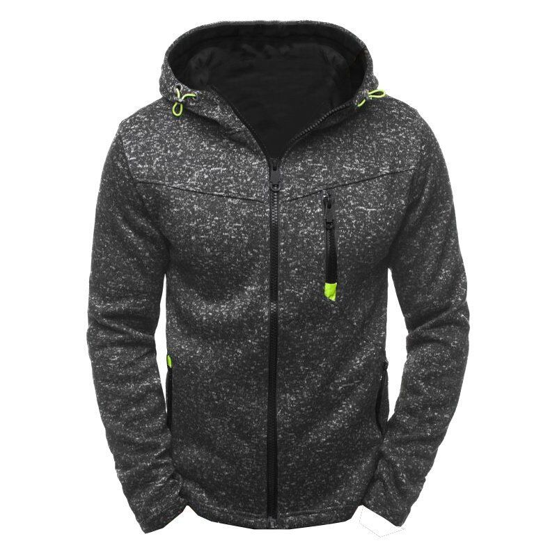 ERIDANUS Brand Jacquard Hoodie Fleece Cardigan Hooded Coat Men's Hoodies Sweatshirts Pullover For Male Hoody Sweatshirt MWW146