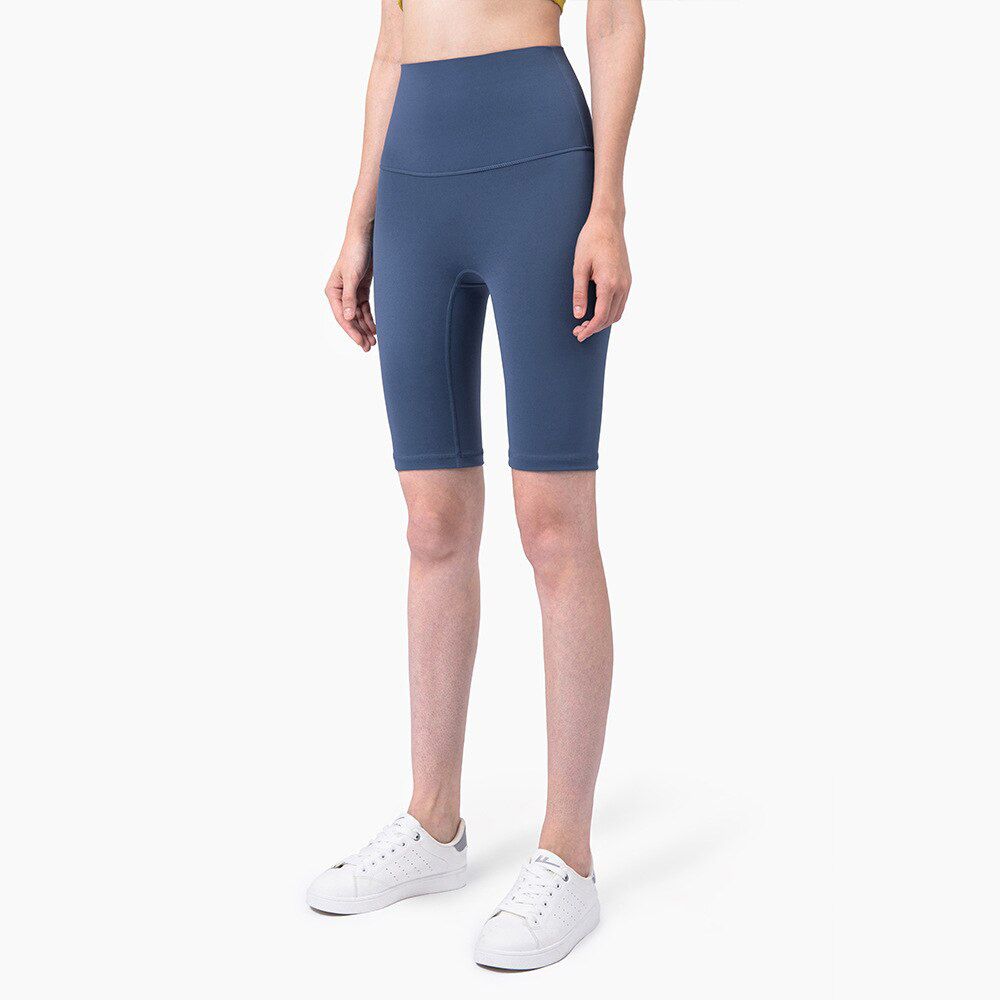Summer Gym Shorts Women High Waist Leggings Sport Fitness Squat Proof Nylon Dry Fit Workout Running Bermuda Yoga Shorts