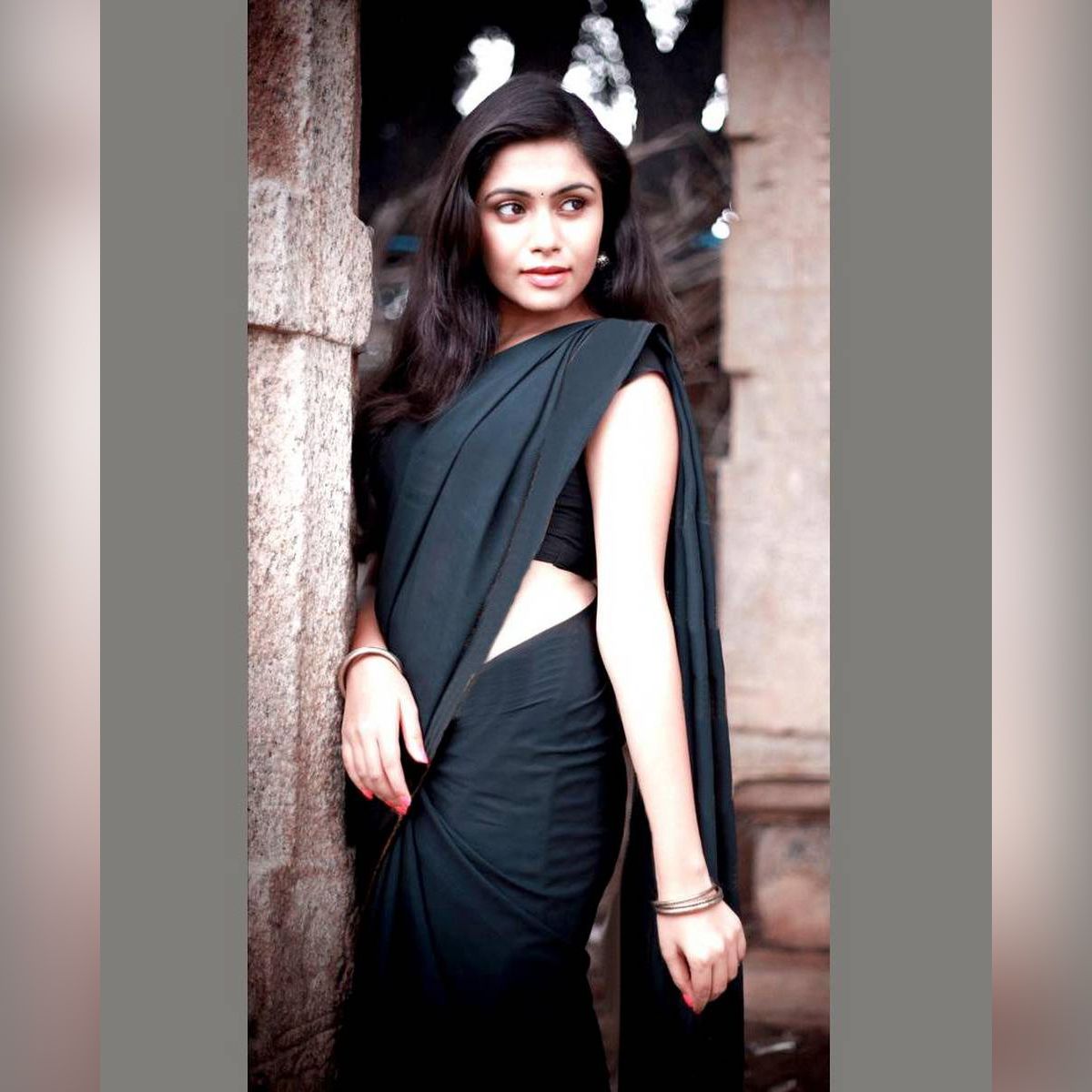 Japani Silk Saree for Women - Black