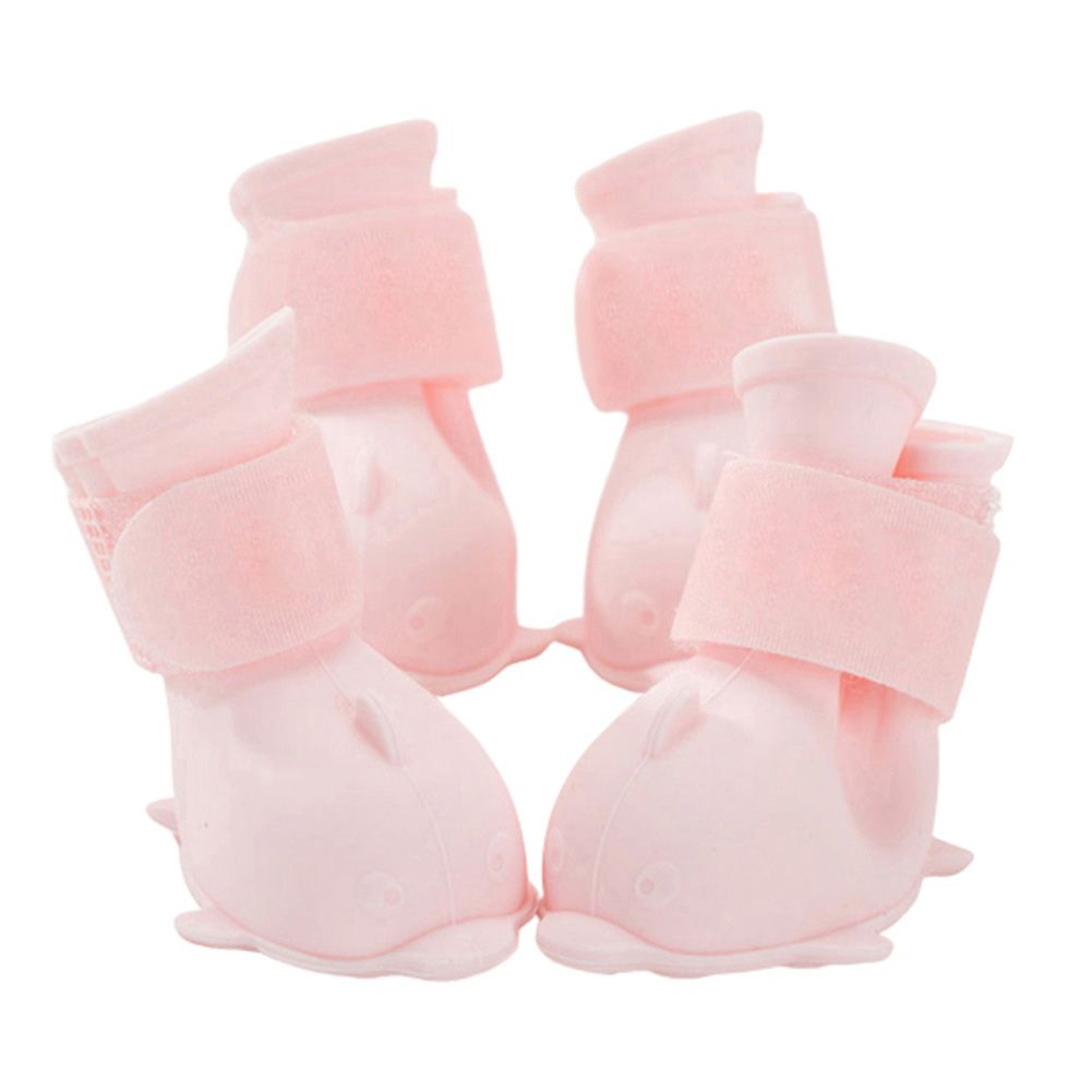 4Pcs Pet Dog Waterproof Silicone Non-slip Rain Boots Footwear Shoes